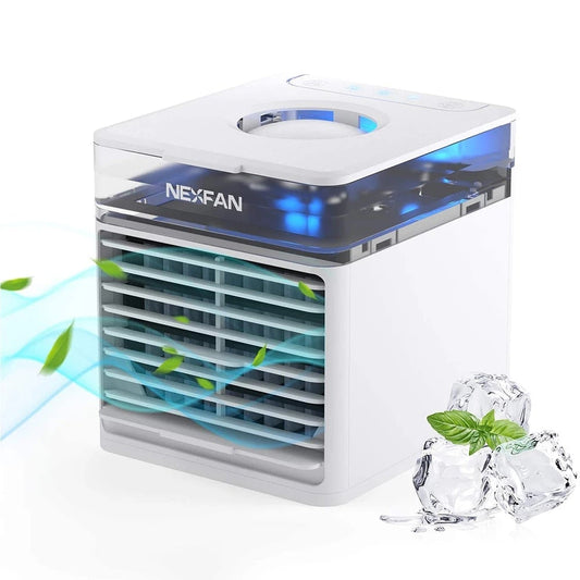 Compact home mini air conditioner on a desk"

"Portable mini AC cooling a small bedroom"

"Close-up of mini air cooler with LED display"

"Mini air conditioner placed next to a laptop"

"Energy-efficient home mini AC in living room"

"Small air conditioner blowing cool air
Tabletop mini air conditioner in modern home"